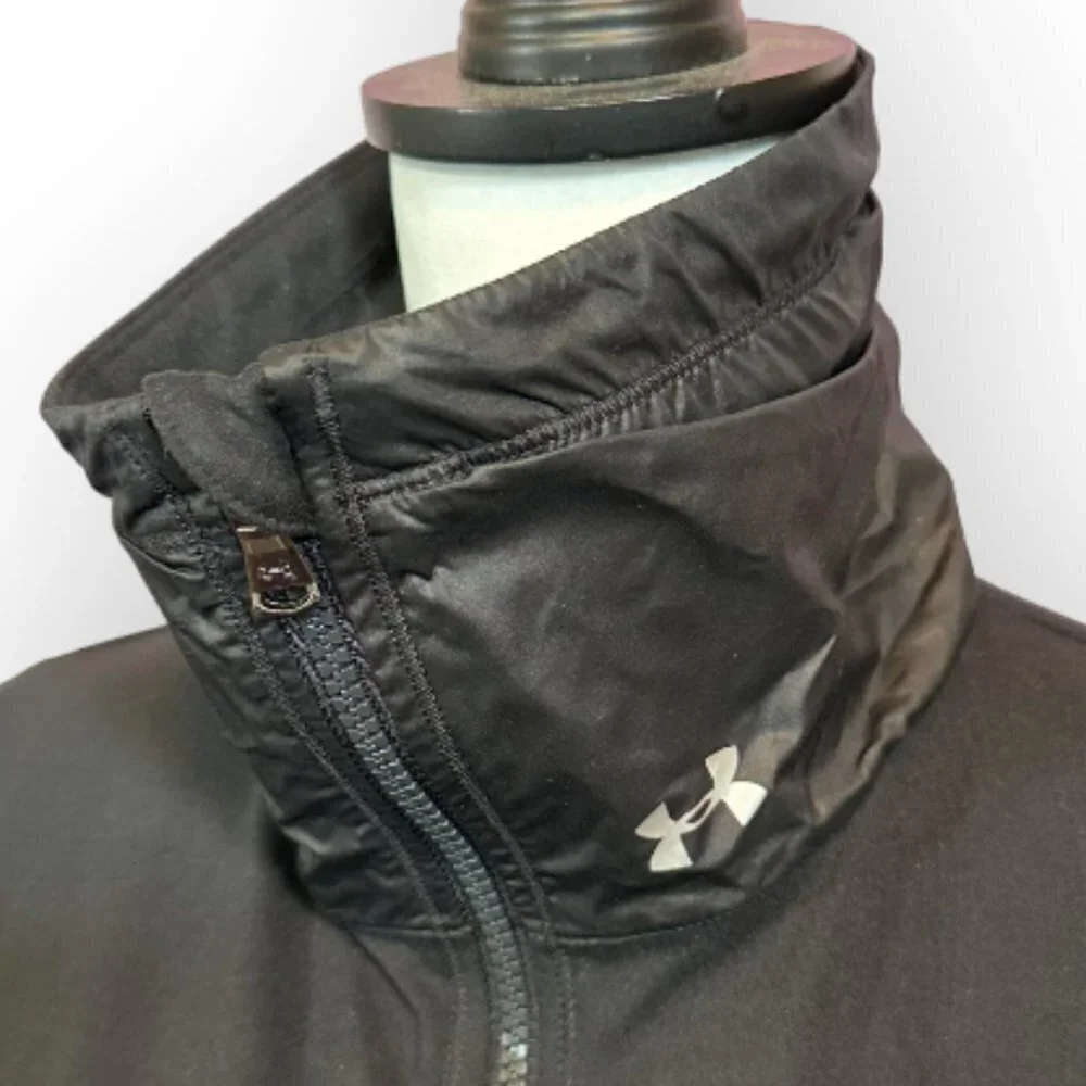Under Armour Women's Running Jacket with Neck Guard Black Size Small